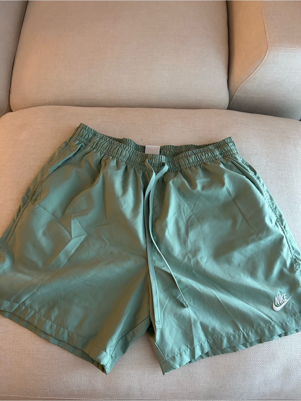 Nike Men's Athletic Drawstring Shorts in Sage